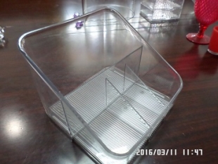 Tranparent plastic container