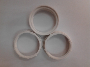 Plastic molding part for lamp holder (socket)