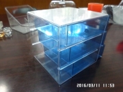 Transparent plastic container -cosmetic application