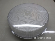 Transparent plastic lampshade
