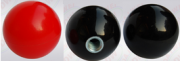 Ball type plastic knob